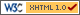 Logotipo W3C xhtml 10