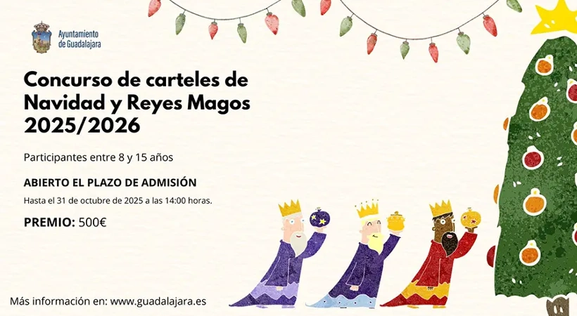 Portada del Concurso de carteles de Navidad y Reyes Magos 2025/2026