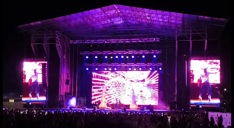 Escenario de conciertos en las fiestas de Guadalajara