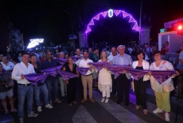 Ana Guarinos, alcaldesa, acompañada por todo el Equipo de Gobierno,durante el encendido oficial de atracciones infantiles y juveniles en las Ferias y Fiestas de Guadalajara 2025