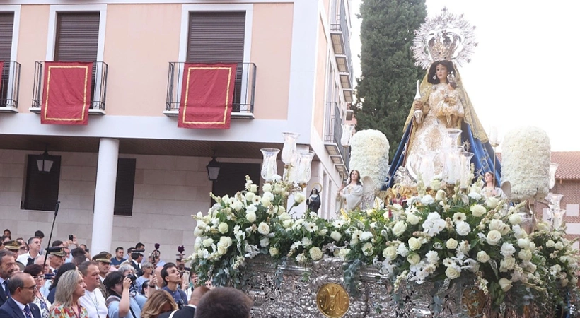 Patrona de la ciudad en la procesión de la Virgen de la Antigua