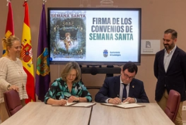 Firma de los convenios de Semana Santa