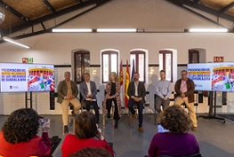 Ana Guarinos durante la presentación del nuevo recorrido de los encierros de Guadalajara