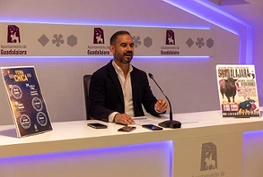 Santiago López Pomeda, concejal de Festejos durante la presentación