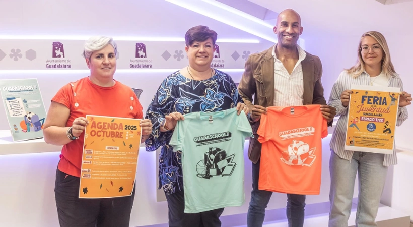 Armengol Engonga, y la concejala de Educación, Begoña García, presentan la segunda edición de GuadaSchool