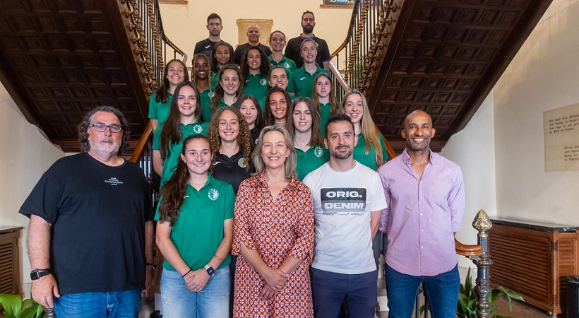 Recepción al equipo femenino del Dínamo Guadalajara