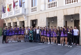 Recepción en el Ayuntamiento a los equipos Guadalajara Basket y Balonmano Guadalajara