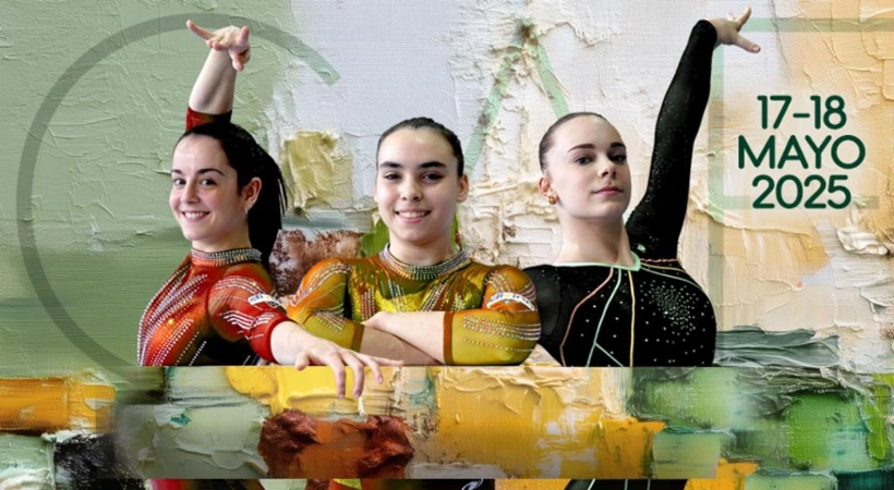 Cartel de la Liga Iberdrola de gimnasia artística femenina en 17 y 18 de mayo de 2025