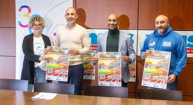 Presentación de la carrera solidaria en el Día Mundial del Agua