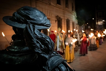 Don Gonzalo de Ulloa ante su cortejo fúnebre de Virgilio Hernando Vañó
