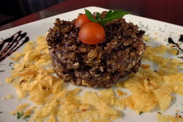 Tapa de morcilla de concurso