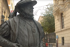 Estatua de Javier Borobia, impulsor del Tenorio Mendocino