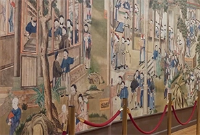 Pinturas de las paredes del Salón Chino del Palacio de la Cotilla