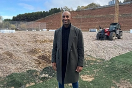 Armengol Engonga, Concejal de Deportes durante la presentación de las obras de mejora