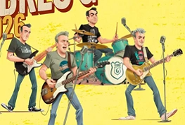 Cartel de la gira Los Mejores Años de Nuestra Vida 2026 de Hombres G