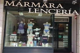 Fachada de la tienda Mármara Lencería
