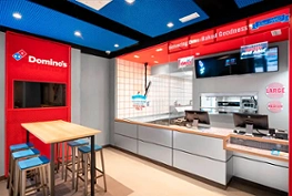 Interior del Domino's Pizza