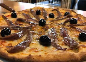 Pizza del restaurante La Pasta