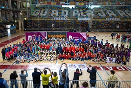 Equipo en la Copa de España de Voleibol
