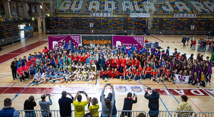 Equipo en la Copa de España de Voleibol