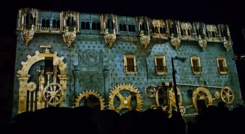 Guadalajara, Corazón de la Navidad, videomapping que ilumina el Palacio del Infantado