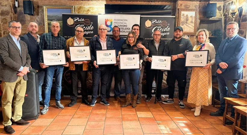 Entrega de premios de la primera edición de la ruta del cocido de Guadalajara