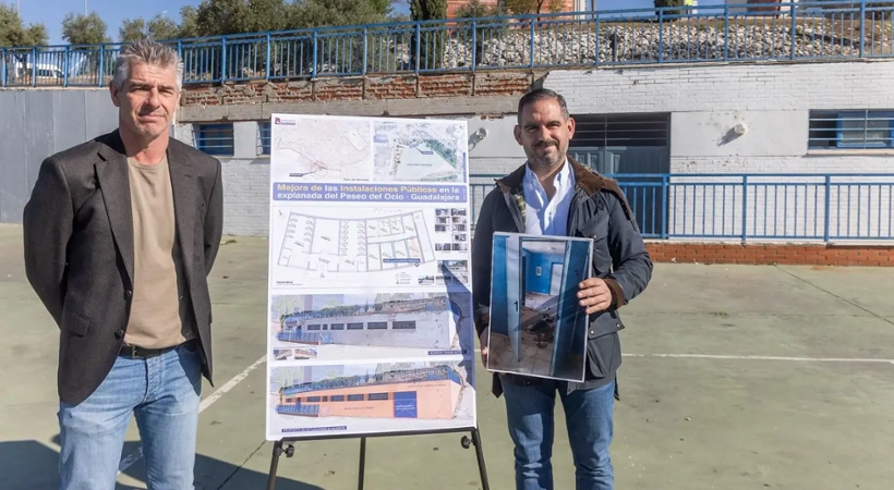 Santiago López Pomeda, concejal de Infraestructuras, en la presentación