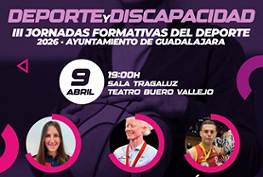 Deporte y discapacidad: III Jornadas formativas del deporte 2026, Ayuntamiento de Guadalajara